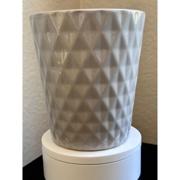 Small Gray Planter Pot + 3 Metal Plant Stakes Succulent / Cactus Indoor - Picture 4 of 7